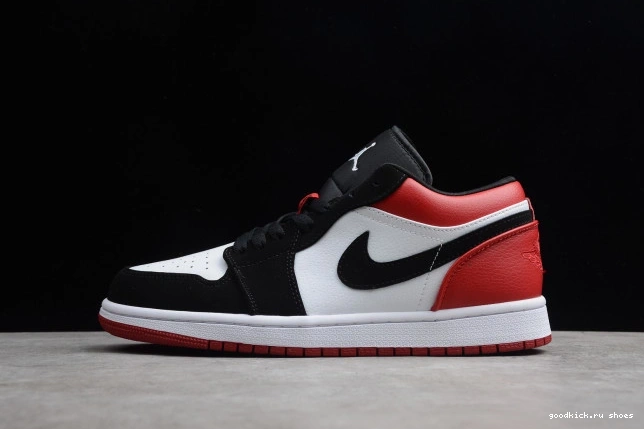 553558-116 Low Black Toe Jordan Air 1 0816